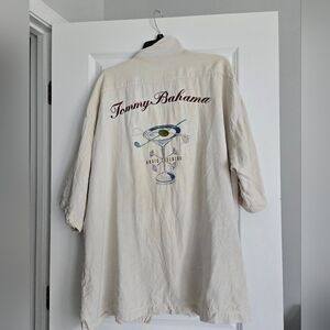 Men’s Tommy Bahama Basic Training 100% Silk Short Sleeve Button Down Shirts XXL